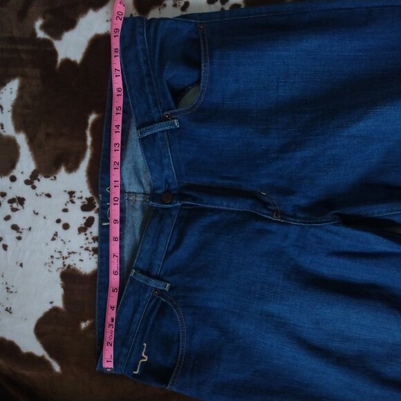 Women's LOLA Kimes Ranch Mid Rise Raw Hem Flare Jeans 16/32 - Picture 6 of 7